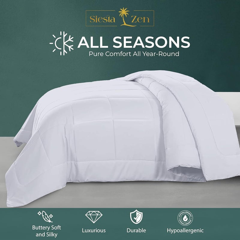Siesta Zen لحاف سييستا زين فائق النعومة بحجم كوين 230x210 سم من الألياف الدقيقة - Image 3